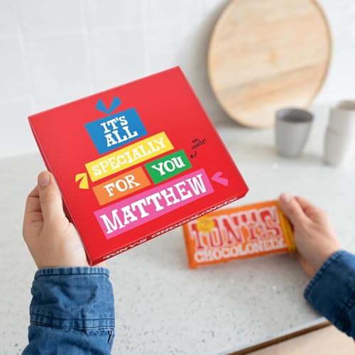 Tony's Chocolonely Schokoladen-Geschenkbox - Personalisiertes Tony Chocolonely Geschenk mit Name von your surprise