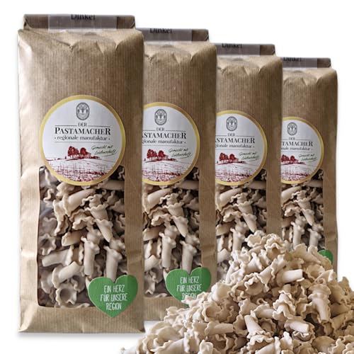 Dinkel Campanelle 4x 500g, Nudeln, Vegan, Trockene Pasta "al bronzo" vom Pastamacher Manufaktur in bester Qualität von zanasta