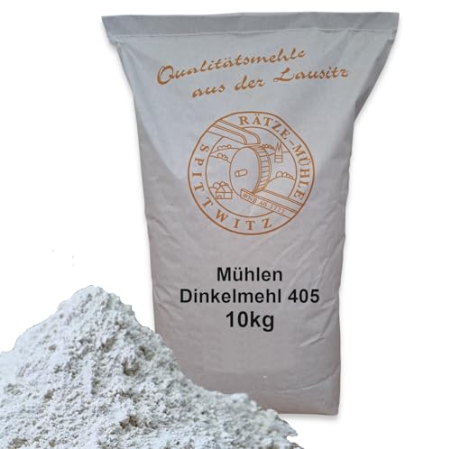 Dinkelmehl 10kg Typ 405 von Rätze-Mühle aus 100% regionalen, naturbelassenem Dinkel in bester Qualität von zanasta