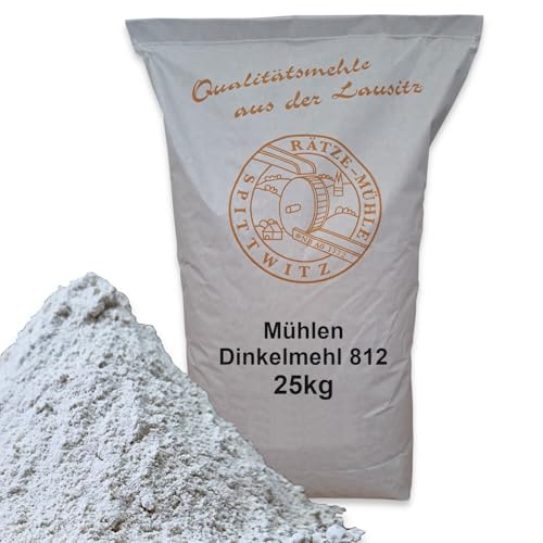 Dinkelmehl 25kg Typ 812 von Rätze-Mühle aus 100% regionalen, naturbelassenem Dinkel in bester Qualität von zanasta