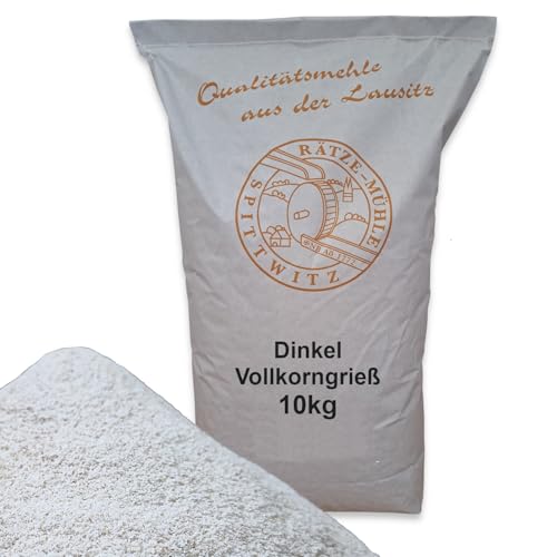 Dinkelvollkorngrieß 10kg von Rätze-Mühle aus 100% regionalen, naturbelassenem Dinkel in bester Qualität von zanasta