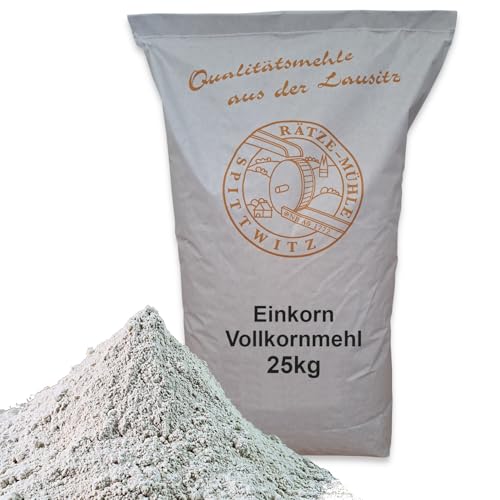 Einkornvollkornmehl 25kg frisch aus der Rätze-Mühle in bester Qualität 100% regional und naturbelassen von zanasta