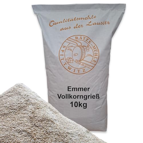 Emmervollkorngrieß frisch aus der Rätze-Mühle in bester Qualität 100% regional und naturbelassenen Emmer (10 kg) von zanasta