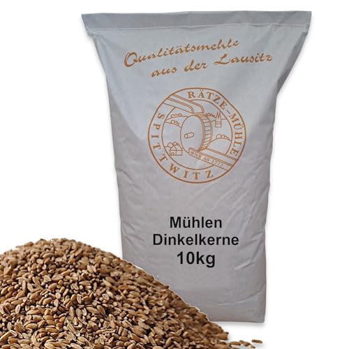 Mühlen Dinkelkerne Dinkelkörner 10kg frisch aus der Rätze-Mühle 100% regional und naturbelassen in bester Qualität von zanasta