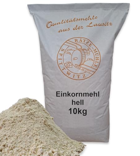 Einkornmehl hell 10kg frisch aus der Rätze-Mühle in bester Qualität 100% regional und naturbelassen 10-kg von zanasta