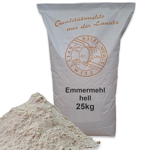 Mühlen Emmermehl hell 25kg frisch aus der Rätze-Mühle in bester Qualität 100% regional und naturbelassen von zanasta