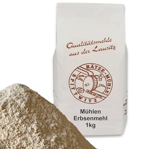 Mühlen Erbsenmehl 1000g frisch aus der Rätze-Mühle in bester Qualität 100% regional und naturbelassen 1-kg von zanasta