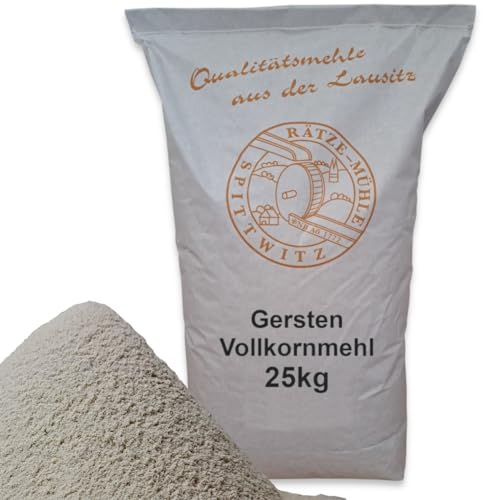 Gerstenvollkornmehl 25kg frisch aus der Rätze-Mühle in bester Qualität 100% regional und naturbelassen von zanasta