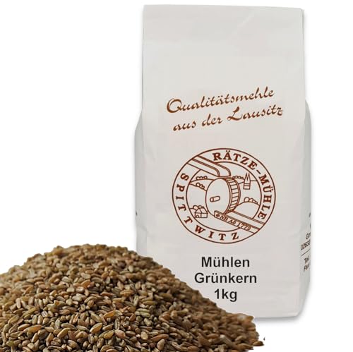 Grünkern 1000g ganzes Korn frisch aus der Rätze- Mühle in bester Qualität Grünkerne Grünkernkörner 1 kg von zanasta