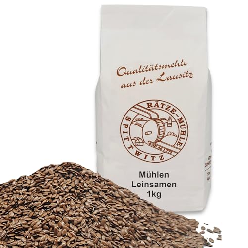 Leinsamen braun 1kg in bester Qualität frisch aus der Rätze-Mühle 100% regional und naturbelassen von zanasta