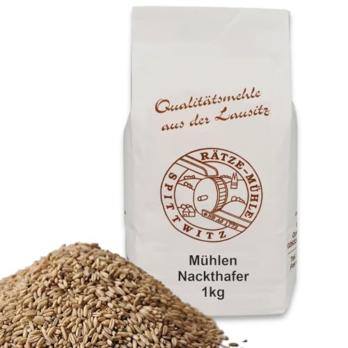 Nackthafer ganzkörnig 1000g von Rätze-Mühle ganze Körner Kerne 100% regional naturbelassen 1-kg von zanasta