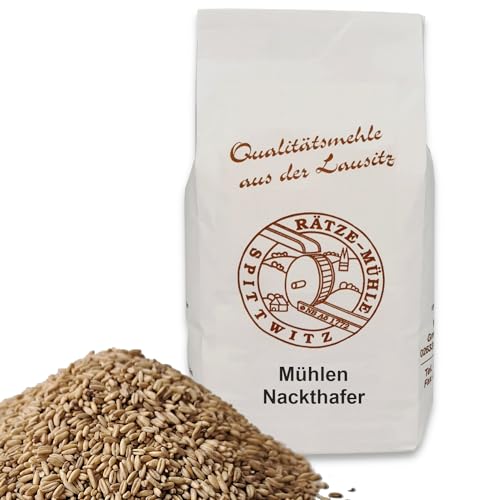 Nackthafer ganzkörnig 25kg von Rätze-Mühle ganze Körner Kerne 100% regional naturbelassen von zanasta