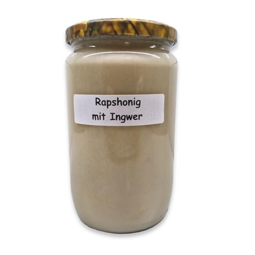 Honig mit Ingwer 1000g in Premium Qualität | 100% naturbelassener Bienenhonig mit feiner Ingwernote von zanasta