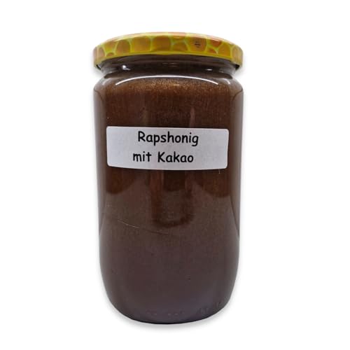 Honig mit Kakao 1000g in Premium Qualität | 100% naturbelassener Bienenhonig verfeinert mit Kakao von zanasta