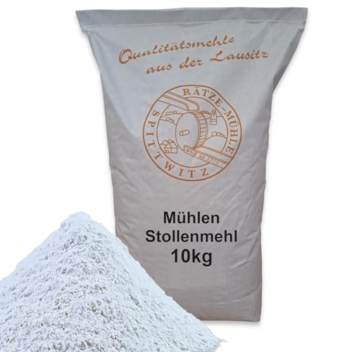 Stollenmehl 10kg frisch aus der Rätze-Mühle | Spezielle Weizenmehl-Mischung für perfekten Stollen-Teig 100% regional und natürlich 10-kg von zanasta