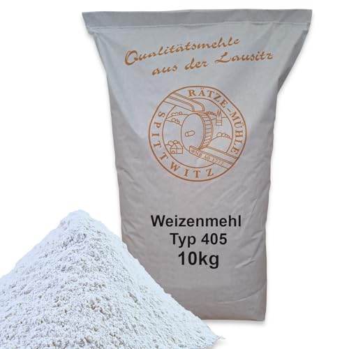 Weizenmehl 10kg Typ 405 frisch aus der Rätze-Mühle in bester Qualität 100% regional und naturbelassener Weizen von zanasta