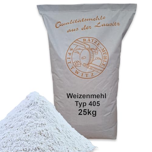 Weizenmehl 25kg Typ 405 frisch aus der Rätze-Mühle in bester Qualität 100% regional und naturbelassener Weizen von zanasta