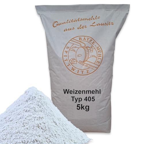 Weizenmehl 5kg Typ 405 frisch aus der Rätze-Mühle in bester Qualität 100% regional und naturbelassener Weizen von zanasta