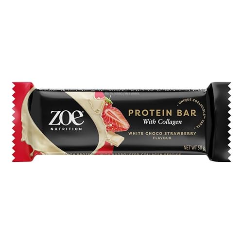 zoe Nutrition Protein Bar (50 g, White Choco Strawberry) von zoe Nutrition